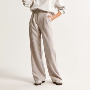 Taupe Abercrombie sloane tailored pants in 33 Short